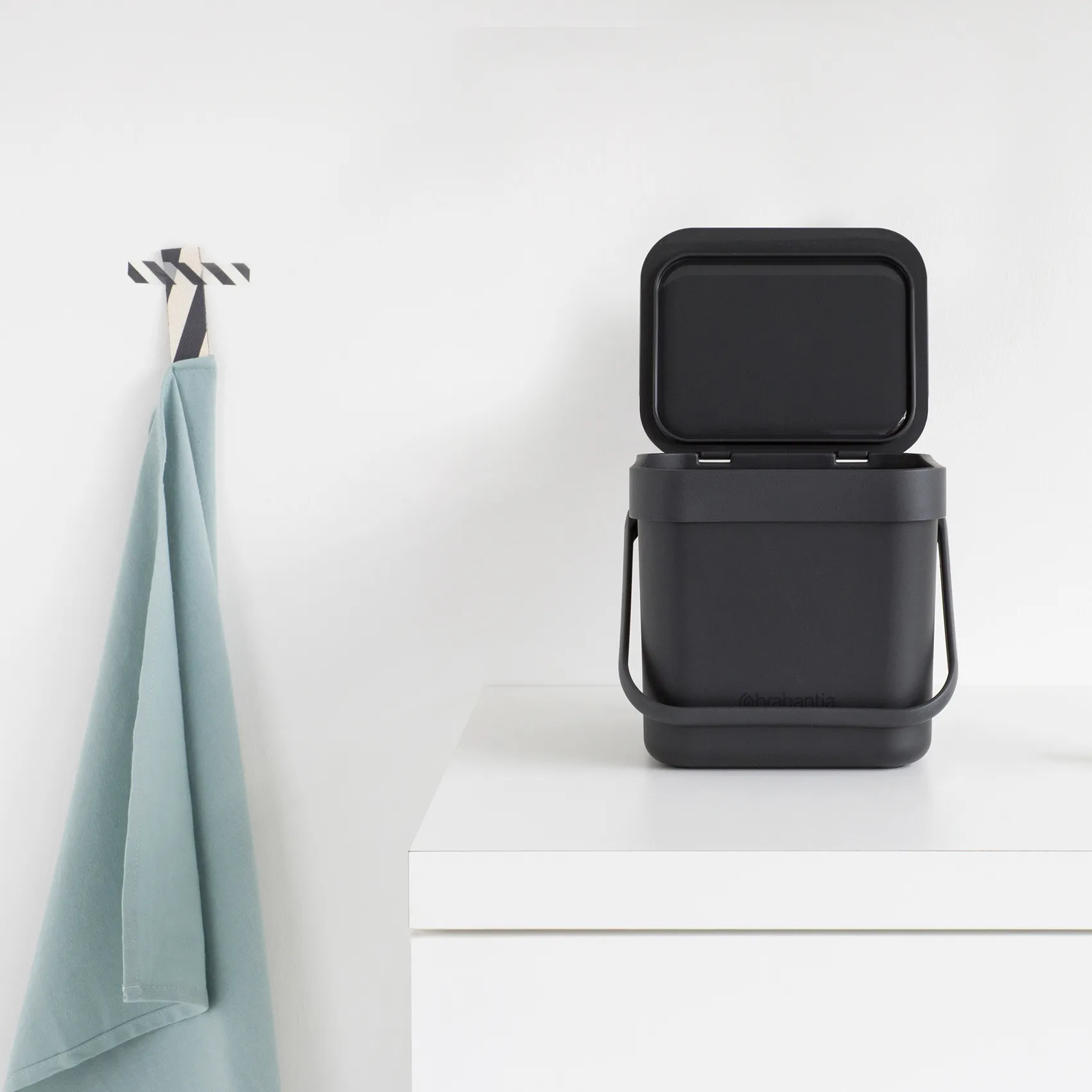 Sort & Go afvalbak 3 L, Grijs Brabantia