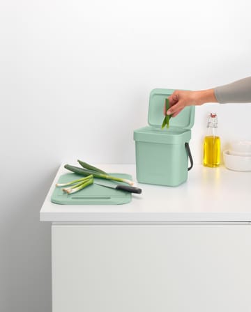 Sort & Go afvalbak 3 L - Jade green - Brabantia