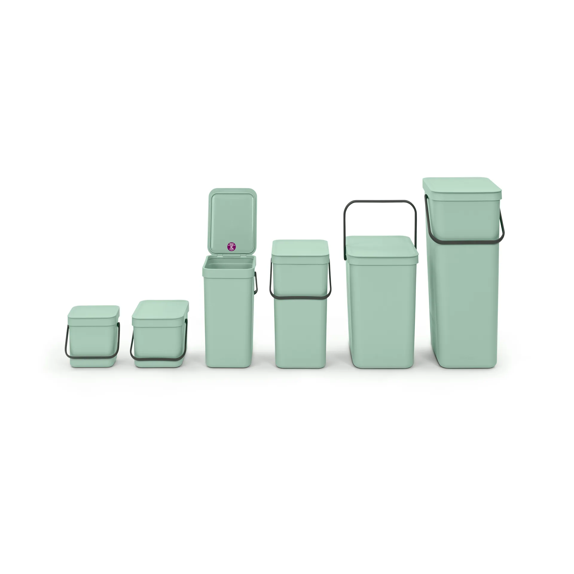 Sort & Go afvalbak 3 L, Jade green Brabantia
