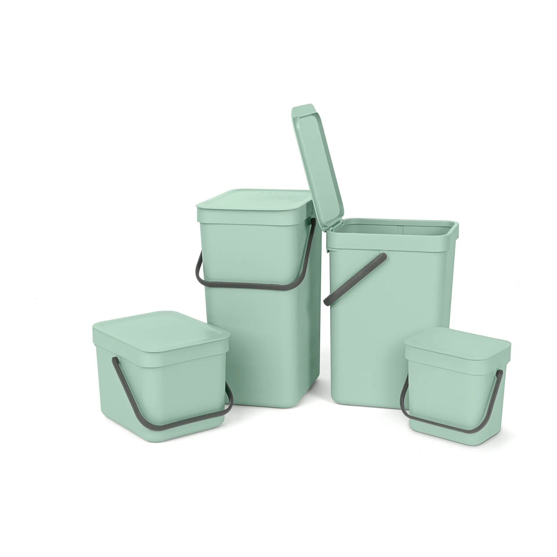 Sort & Go afvalbak 3 L, Jade green Brabantia