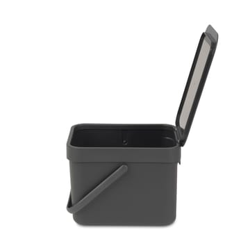 Sort & Go afvalbak 6 l. - grijs - Brabantia
