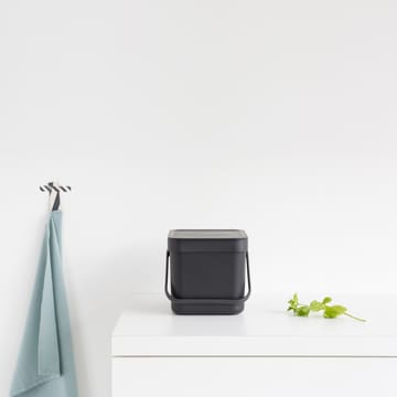 Sort & Go afvalbak 6 l. - grijs - Brabantia