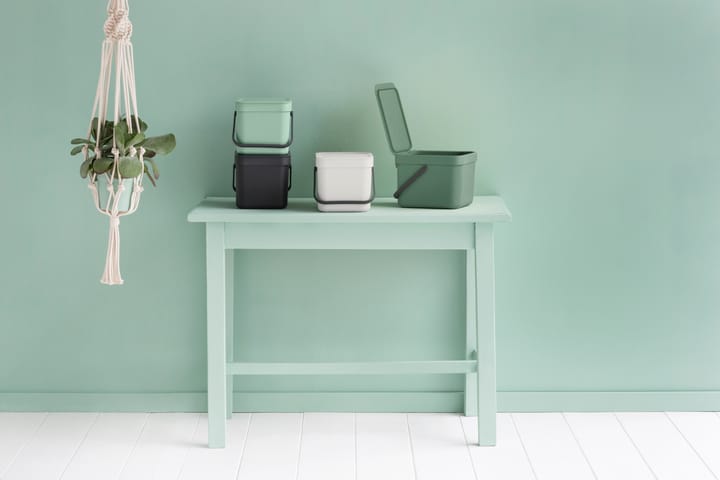 Sort & Go afvalbak 6 l., Jade green Brabantia