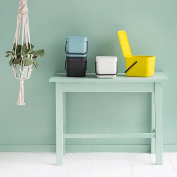 Sort & Go afvalbak 6 liter - grijs - Brabantia