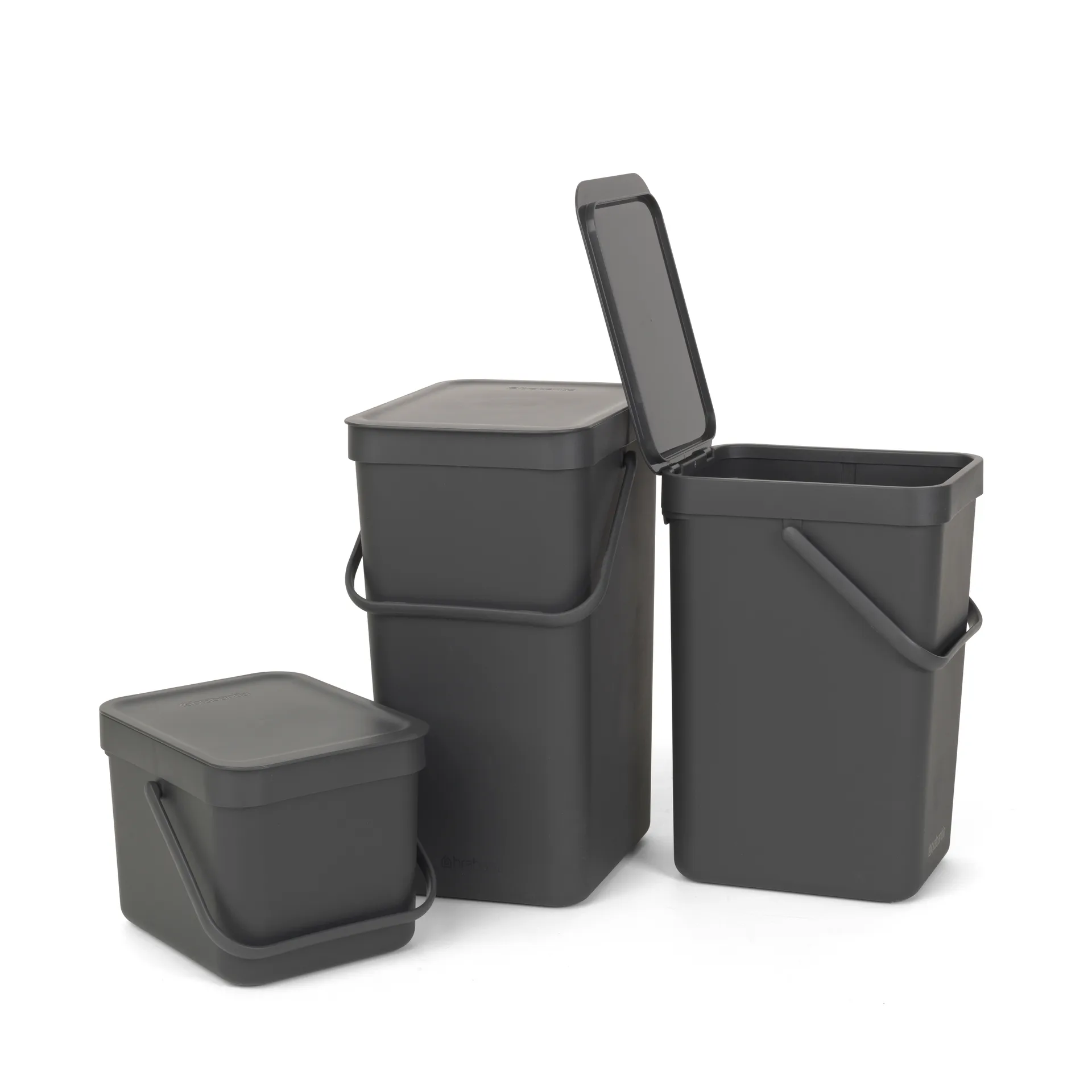 Sort & Go afvalbak 6 liter, grijs Brabantia