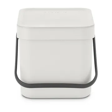 Sort & Go afvalbak 6 liter - Lichtgrijs - Brabantia