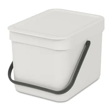 Sort & Go afvalbak 6 liter - Lichtgrijs - Brabantia