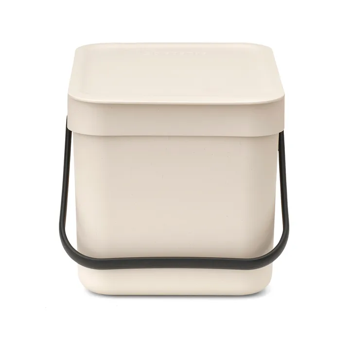 Sort & Go afvalbak 6 liter - Zacht beige - Brabantia