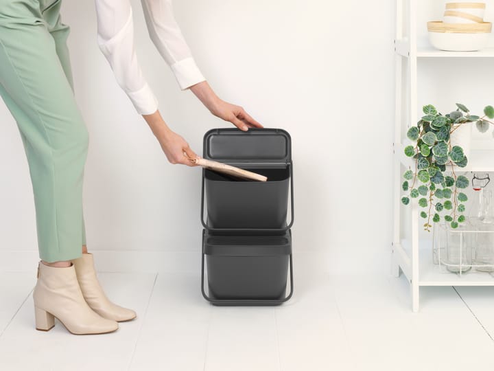 Sort & Go Stapelbare afvalemmer 20 L - Grijs - Brabantia