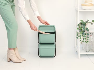 Sort & Go Stapelbare afvalemmer 20 L - Jade Green - Brabantia