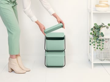 Sort & Go Stapelbare afvalemmer 20 L - Jade Green - Brabantia