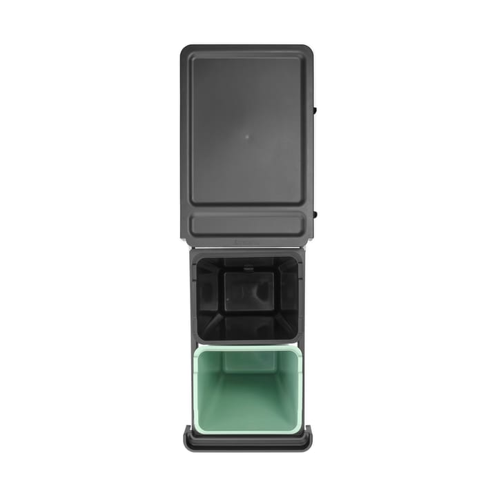 Sort&Go Inbouwbare afvalemmer, 2x30 L, Donkergrijs Brabantia