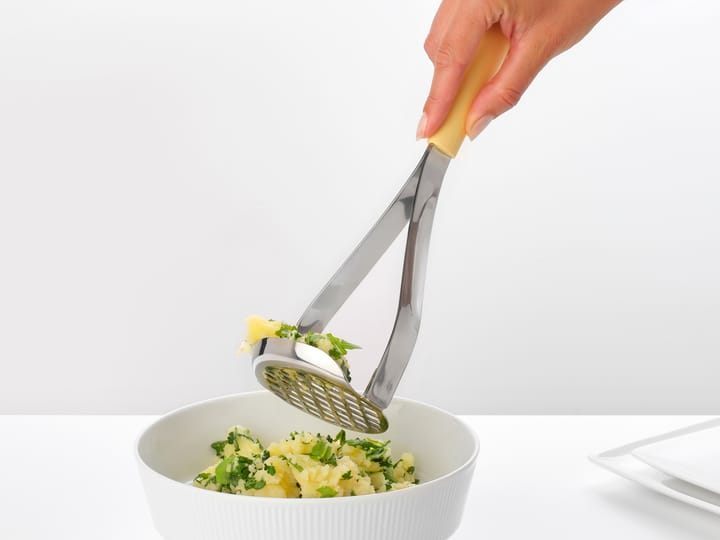 TASTY+ aardappelstamper + lepel 2-delig, Vanilla Yellow Brabantia