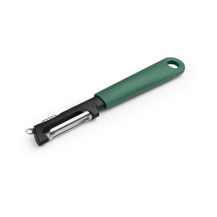 TASTY+ Draaibare Food Peeler+Zester Dunschiller draaibaar plus zesteur, Fir Green Brabantia