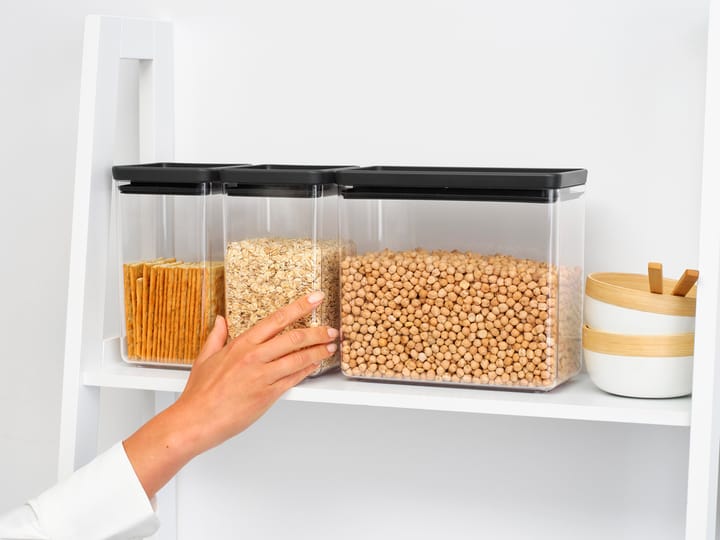 TASTY+ stapelbare pot 3-delig 2x1,6 L+3,5L, Donkergrijs Brabantia