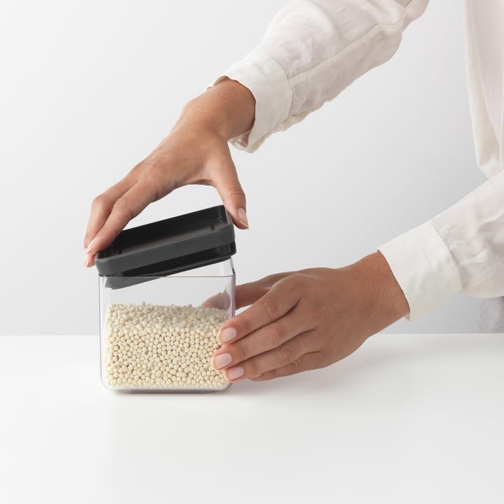 TASTY+ vierkante opbergpot 0,7 L, Donkergrijs Brabantia