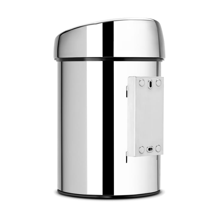 Touch Bin prullenbak 3 liter muurgemonteerd, briljant staal Brabantia