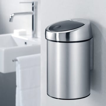 Touch Bin prullenbak 3 liter muurgemonteerd - matstaal - Brabantia