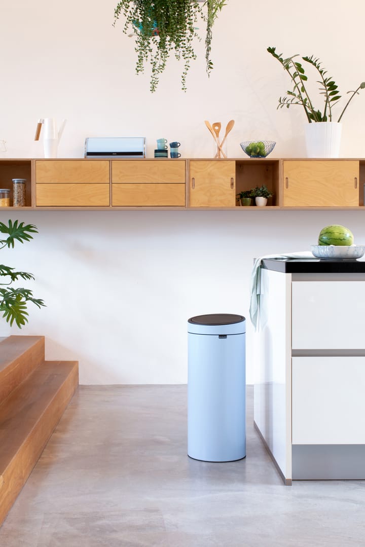 Touch Bin prullenbak 30 liter, Dreamy blue Brabantia
