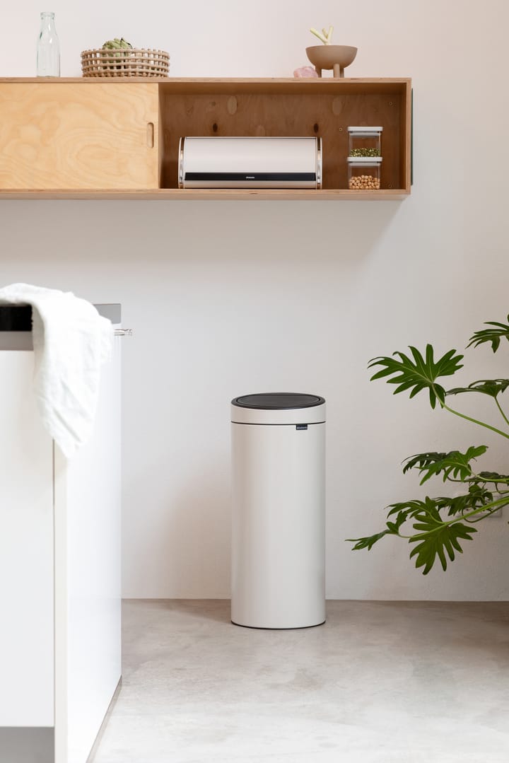 Touch Bin prullenbak 30 liter, Soft beige Brabantia