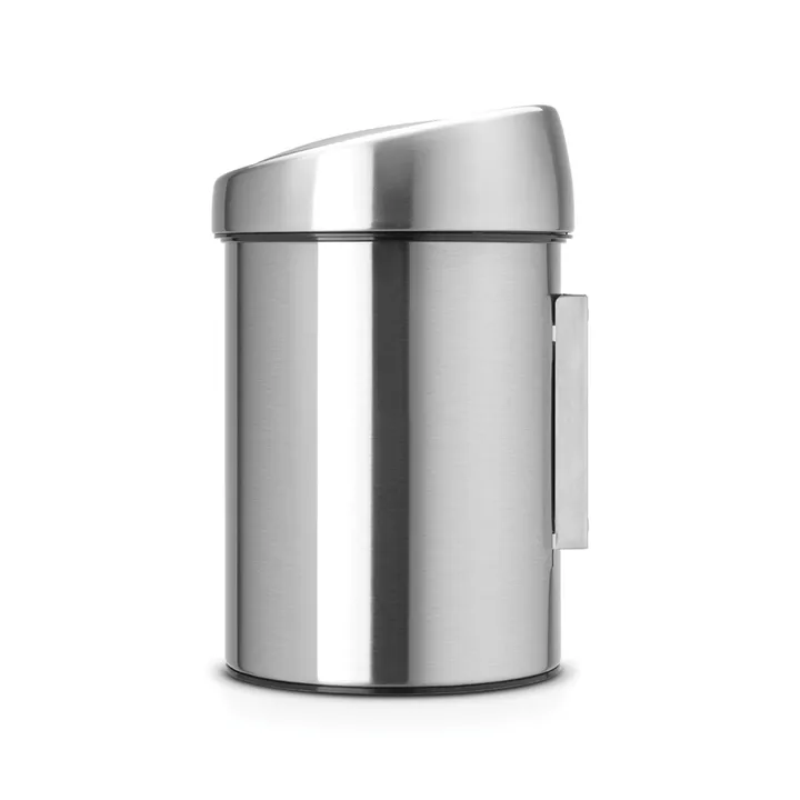 Touch Bin (voor wand) kunststof binnenemmer 3 L - Mat geborsteld staal - Brabantia