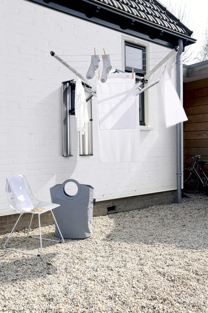 WallFix droogmolen 24 m met stoffen hoes, Grijs Brabantia