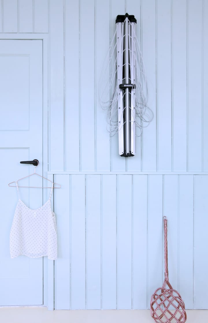 WallFix droogmolen 24 m met stoffen hoes, Grijs Brabantia