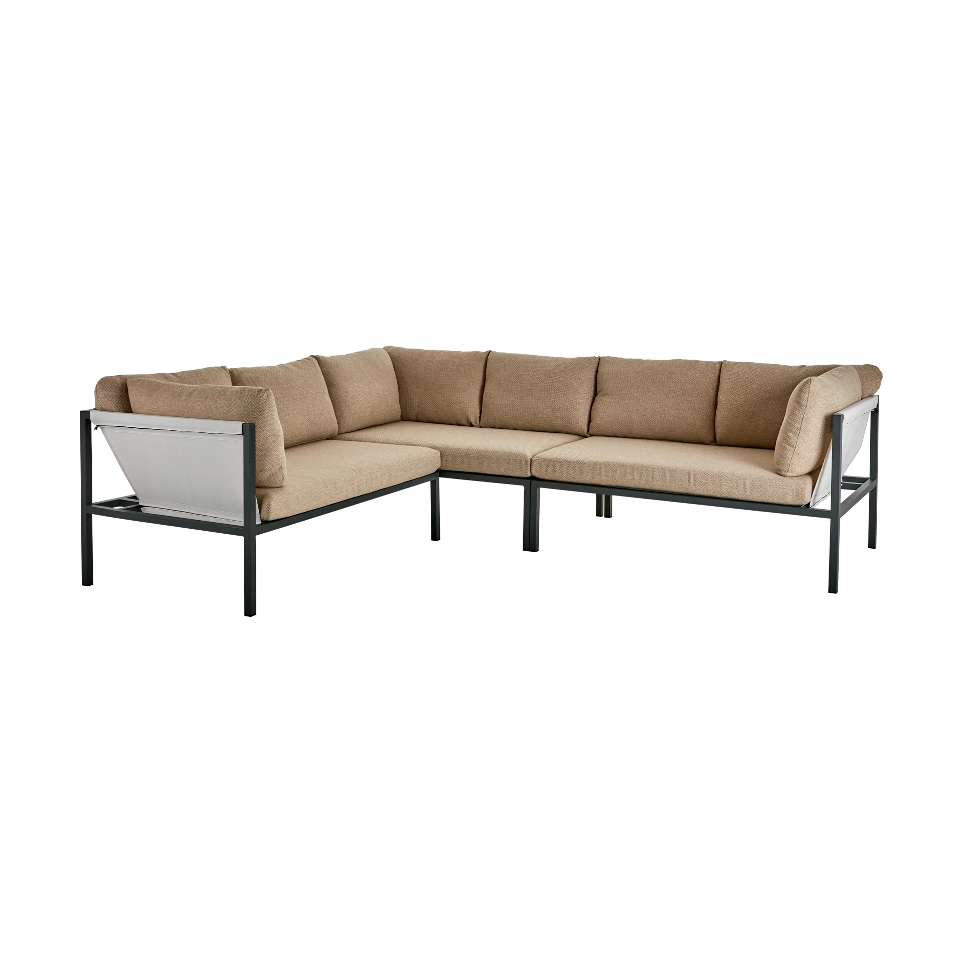 Allie hoekbank, Barley-anthracite Brafab