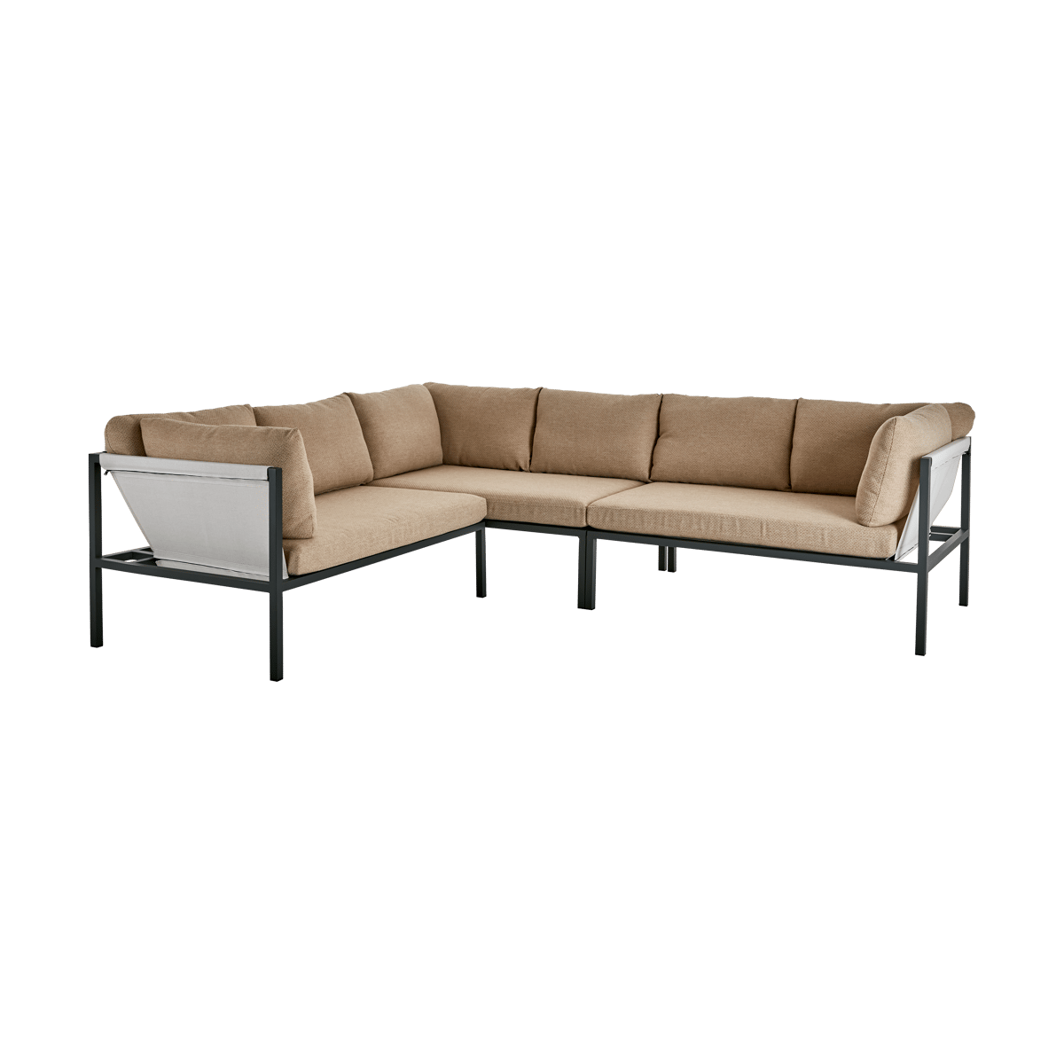 Brafab Allie hoekbank Barley-anthracite