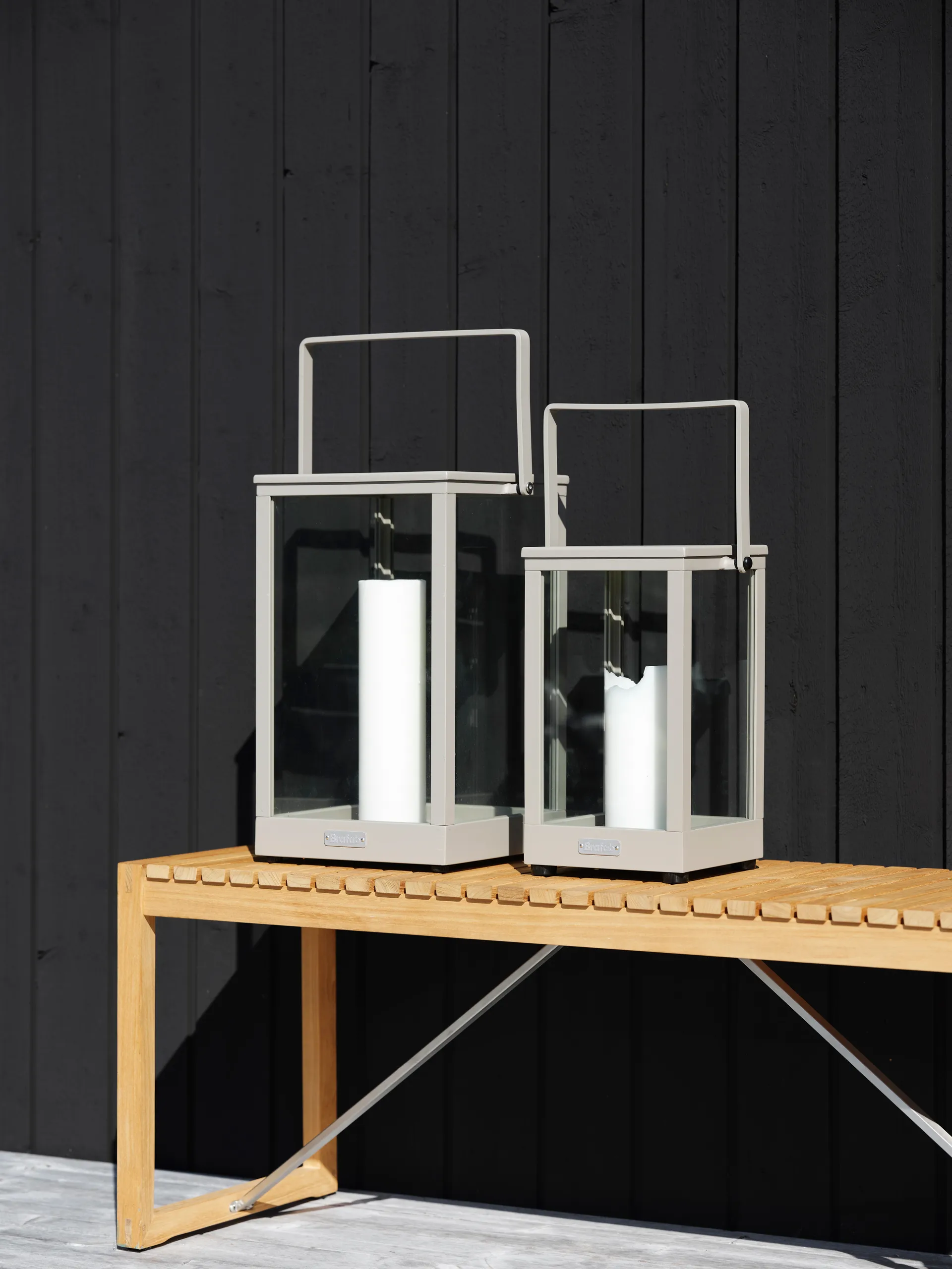 Belfort kaarsenhouder, Khaki H37 cm Brafab