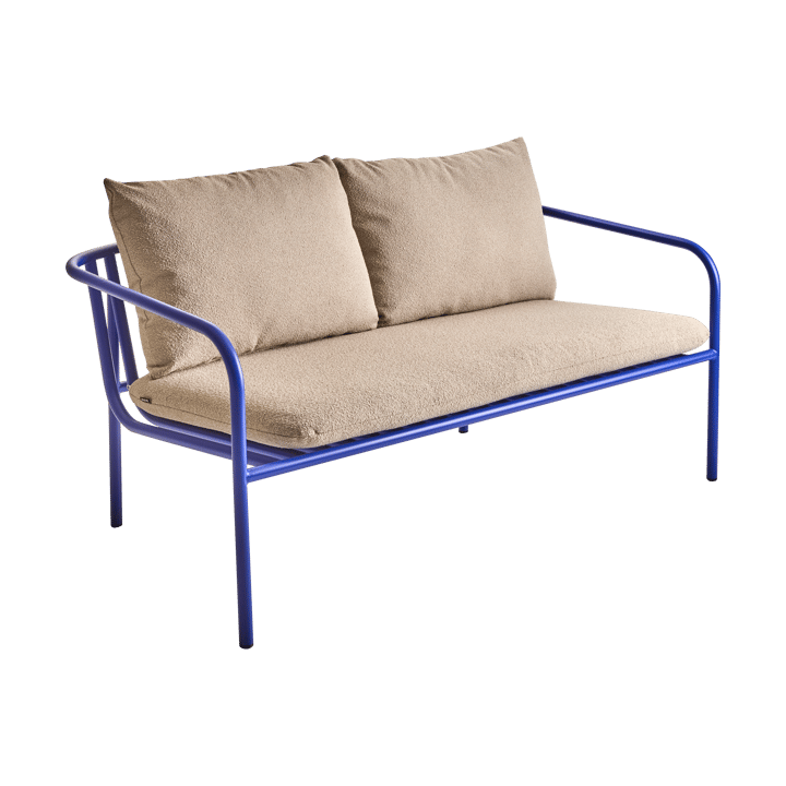 Bendt bank - Teddy beige-indigo blue - Brafab