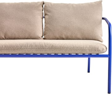 Bendt bank - Teddy beige-indigo blue - Brafab