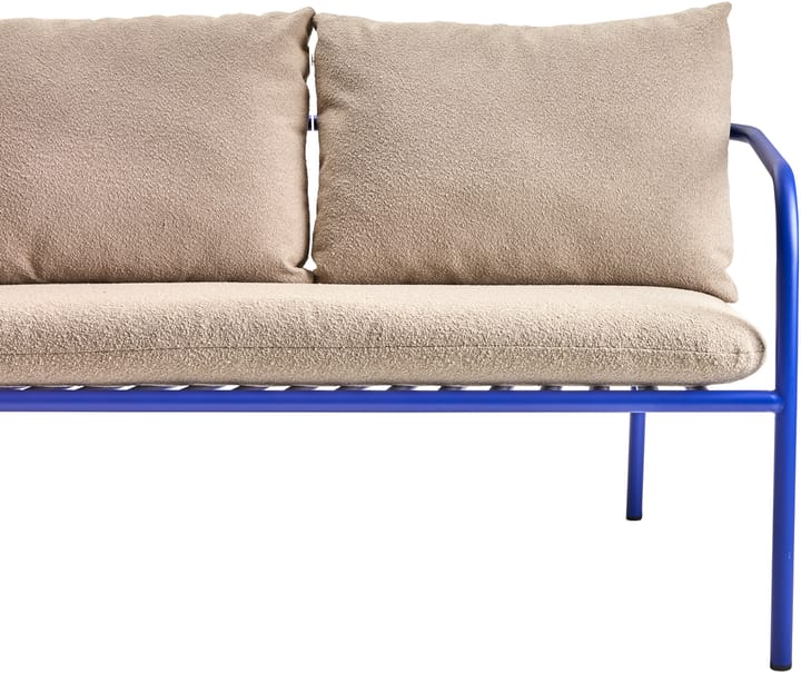Bendt bank, Teddy beige-indigo blue Brafab