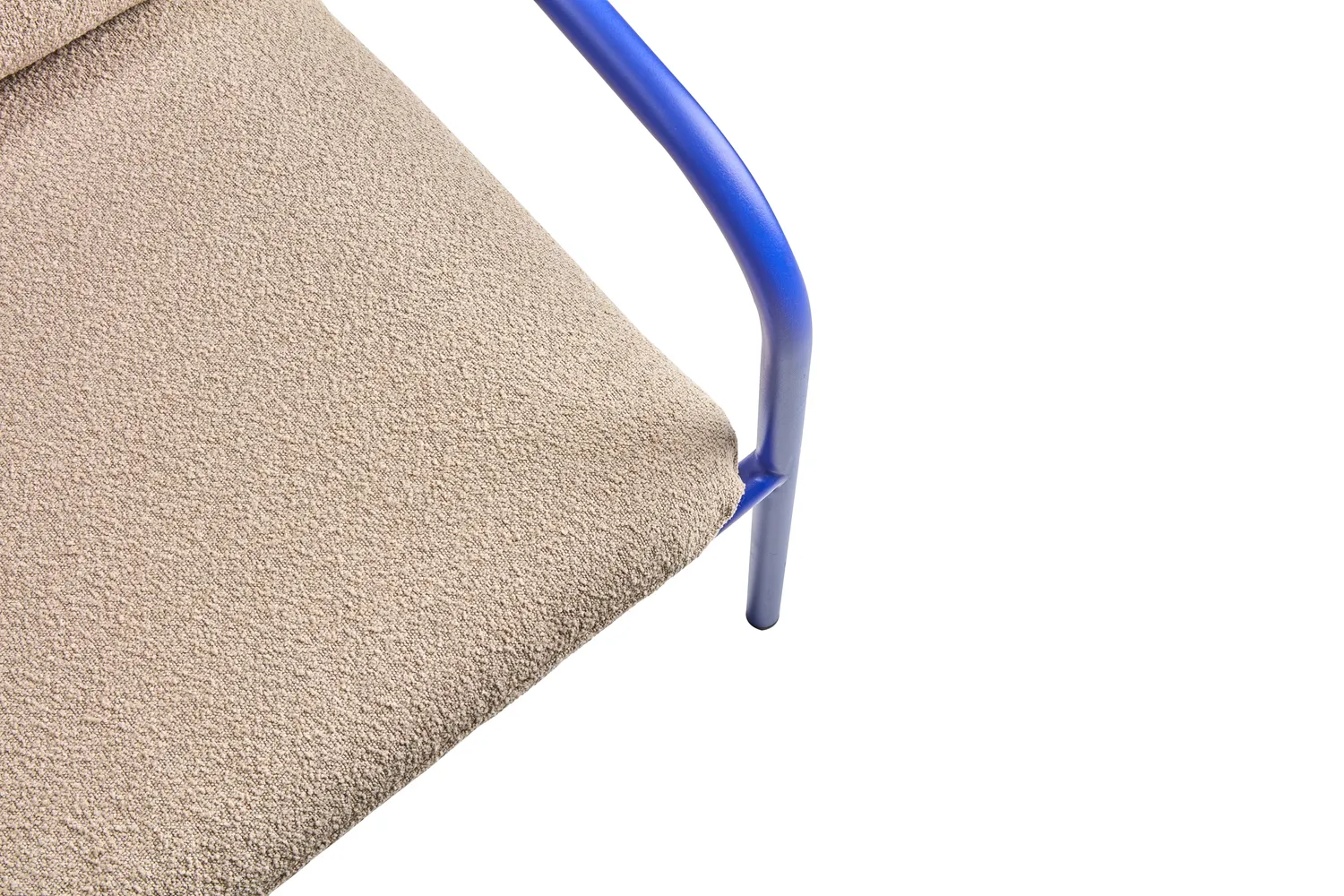 Bendt bank, Teddy beige-indigo blue Brafab