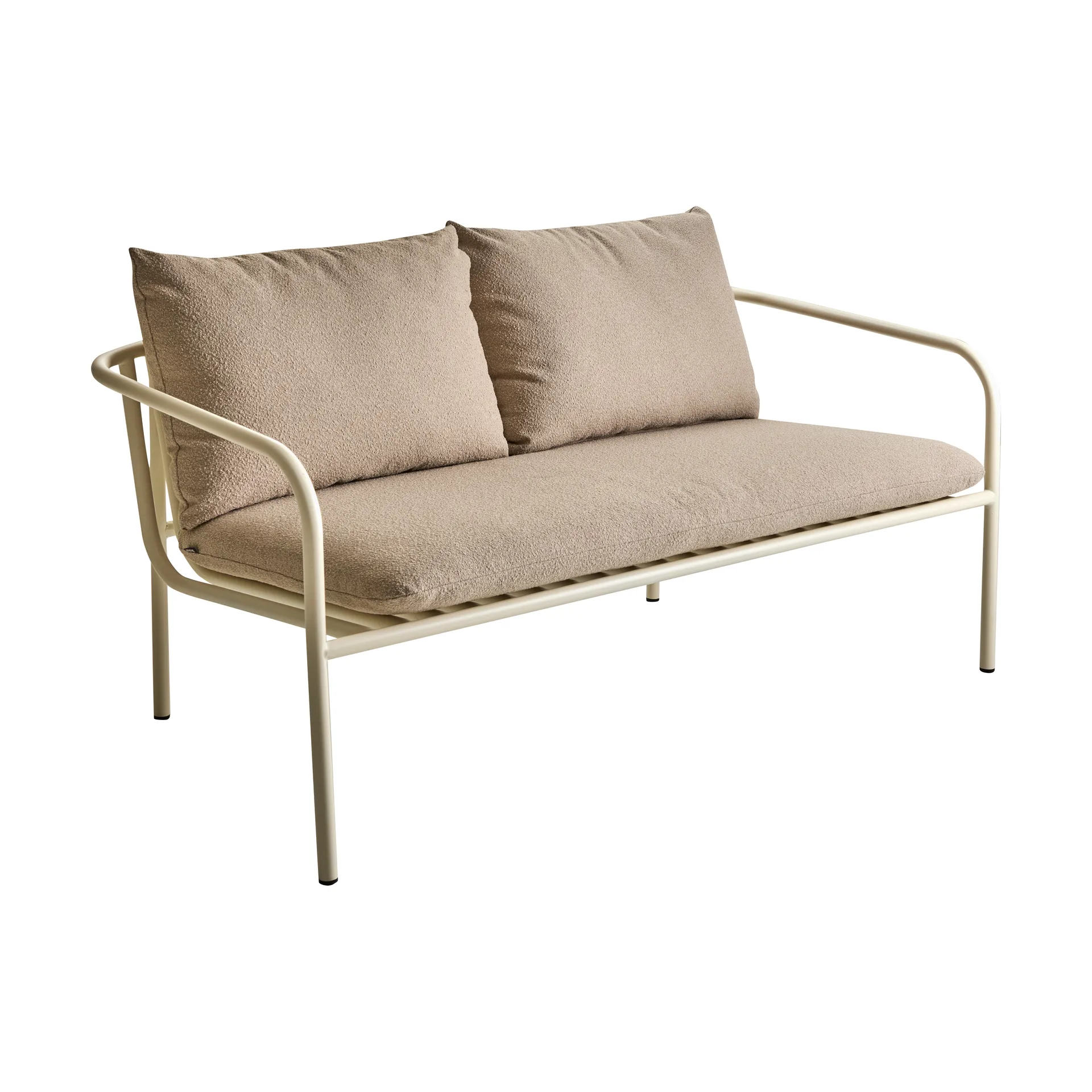 Bendt bank, Teddy beige-pearl white Brafab