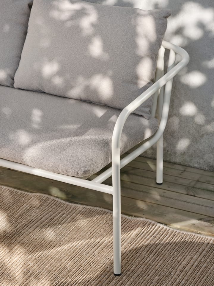 Bendt bank, Teddy beige-pearl white Brafab