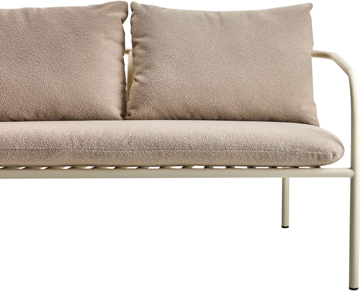 Bendt bank, Teddy beige-pearl white Brafab