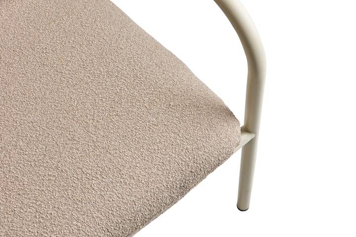 Bendt bank, Teddy beige-pearl white Brafab