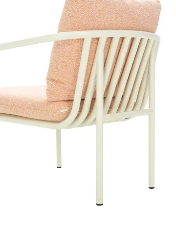 Bendt fauteuil - White-teddy oranje - Brafab