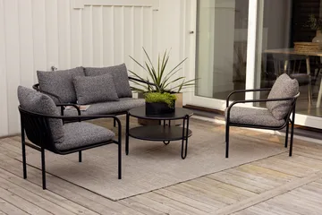 Bendt fauteuil - Zwart-teddy ant - Brafab