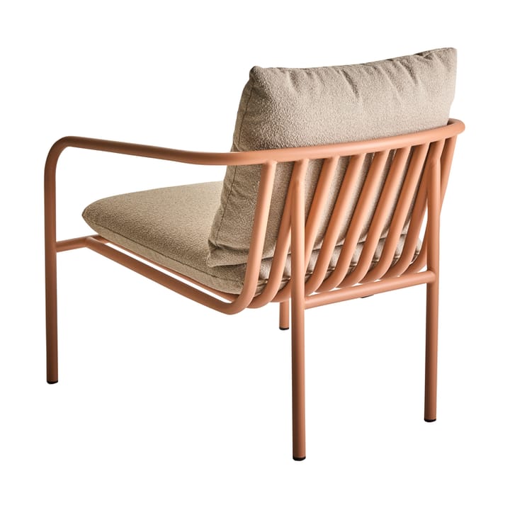 Bendt loungestoel, Teddy beige-peach Brafab