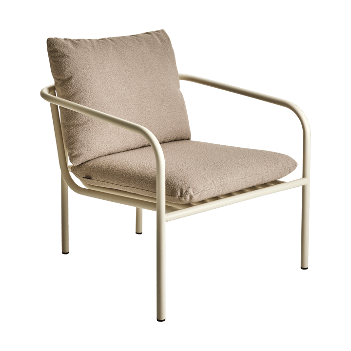 Bendt loungestoel - Teddy beige-pearl white - Brafab