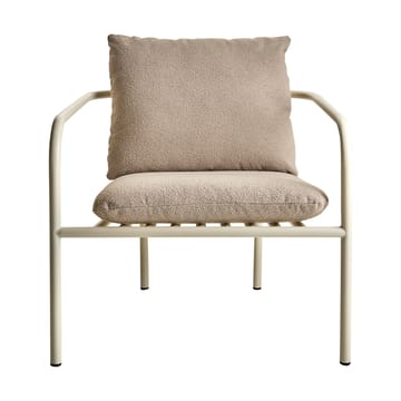 Bendt loungestoel - Teddy beige-pearl white - Brafab