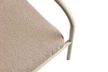 Bendt loungestoel - Teddy beige-pearl white - Brafab