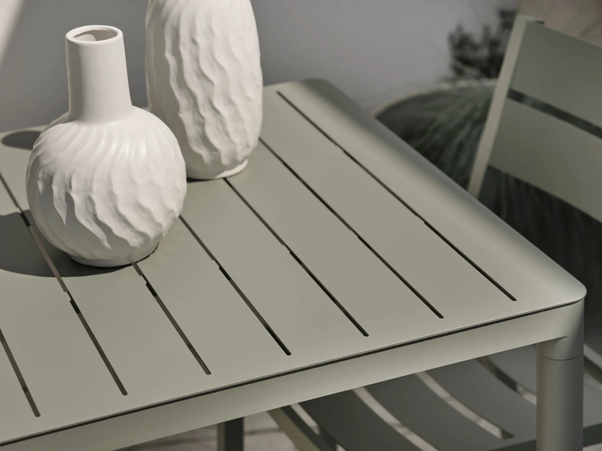 Bigby eettafel, Dusty green 195 cm Brafab