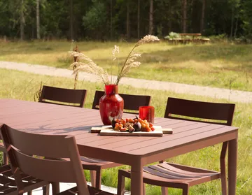 Bigby eettafel - Zin Red, 195x90 cm - Brafab