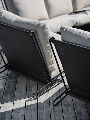 Blixt loungestoel - Zwart-sky grey - Brafab