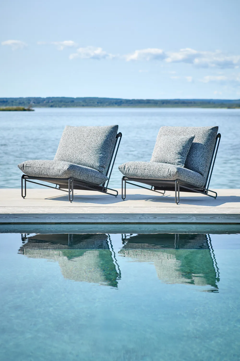 Blixt loungestoel, Zwart-teddy ant Brafab