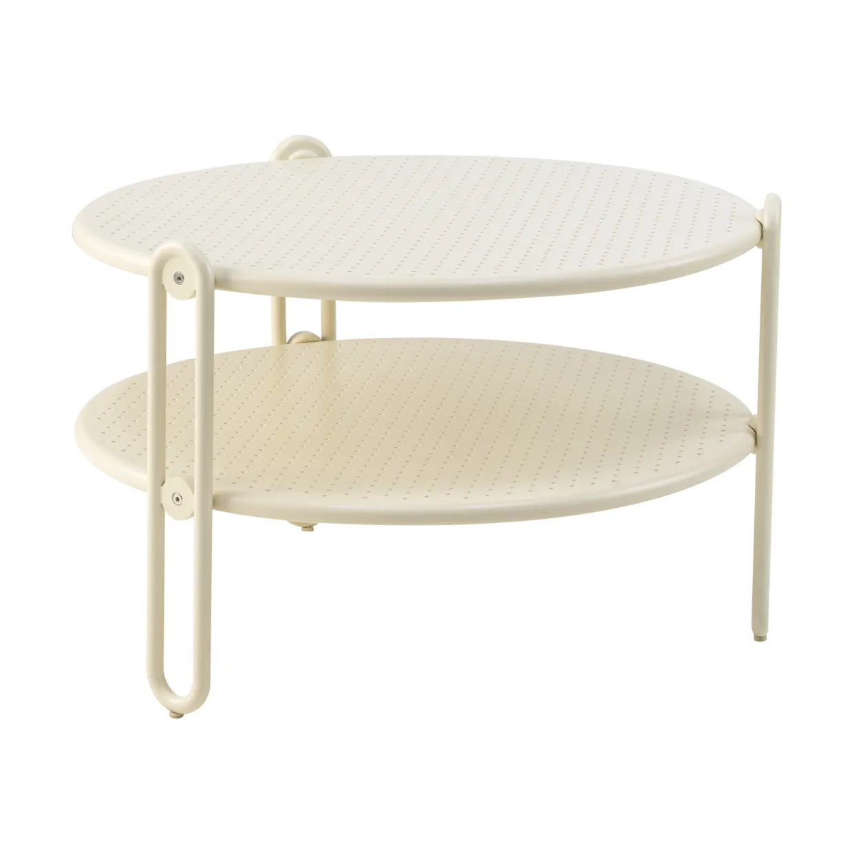 Blixt salontafel, Pearl white, Ø65 cm Brafab