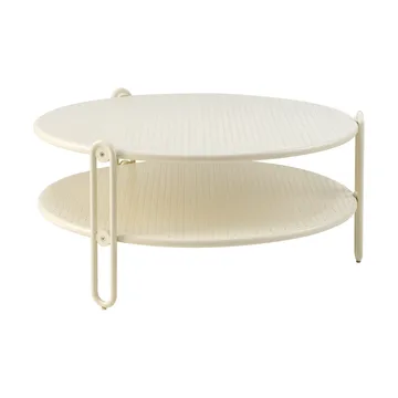 Blixt salontafel - Pearl white, Ø85 cm - Brafab